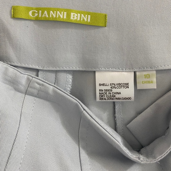 Gianni Bini Shorts High Waist Pleat Front Button Light Blue - Picture 7 of 8